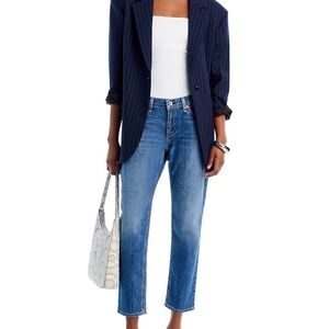 Rag & Bone Dre Low Rise Boyfriend Jeans Size 24 Medium Wash Relaxed Fit